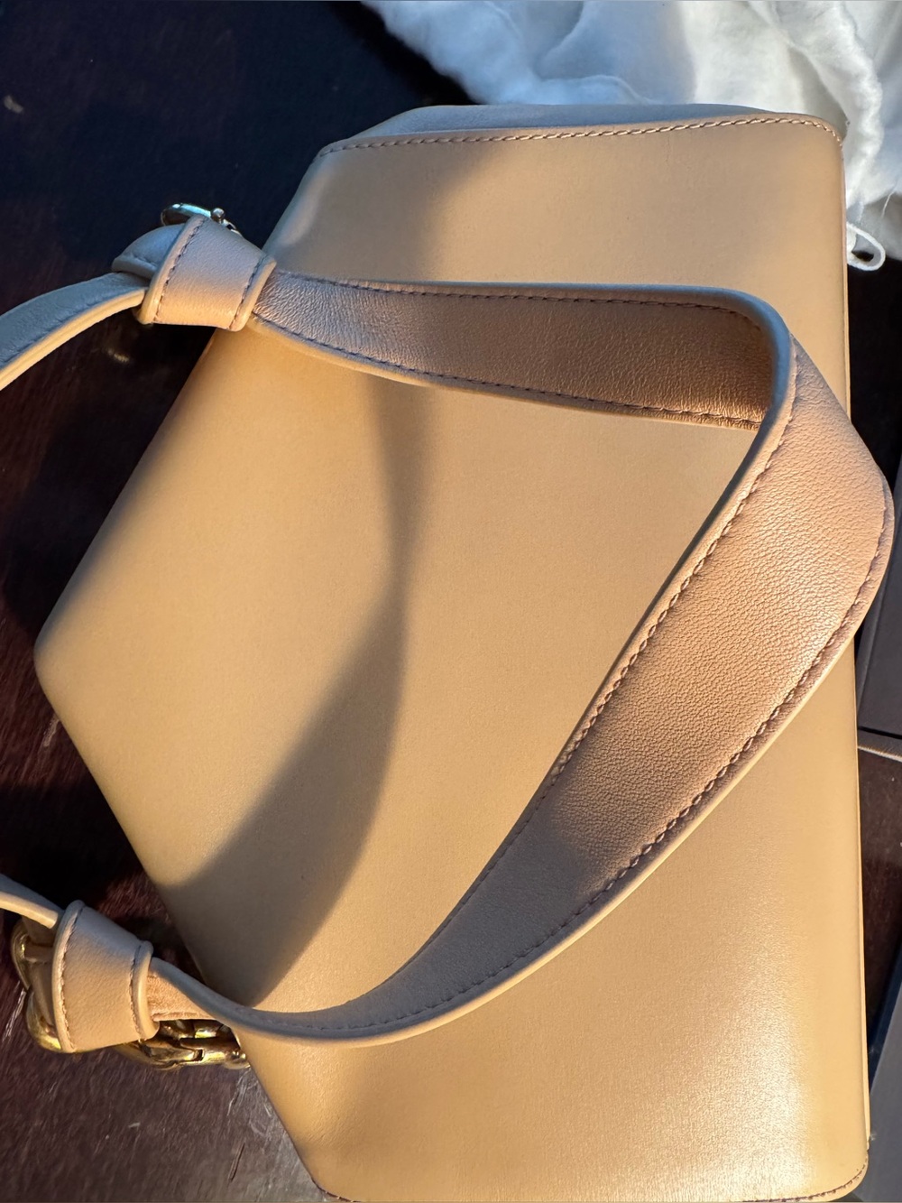 Bottega crème/tan clutch - Picture 14 of 16